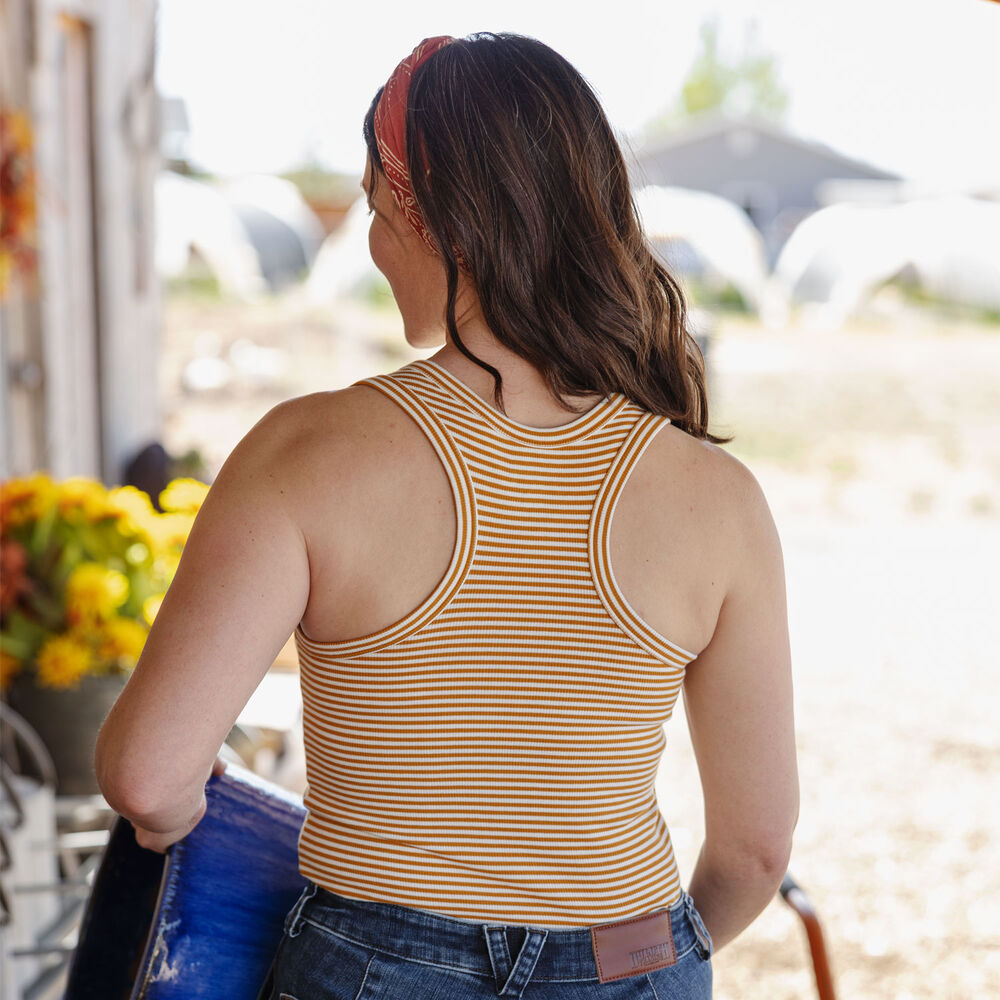 Women's No-Yank Luxe Rib Racerback Tank Main Image