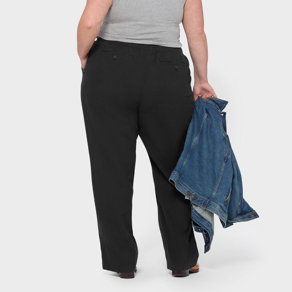 Women's Plus Artisan Hemp Relaxed Leg Pull-On Pants Main Image