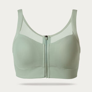 Women's Adjustabust High Impact Zip-Front Mesh Bra
