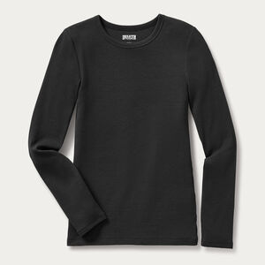 Women's No-Yank Luxe Rib Long Sleeve Crewneck Shirt