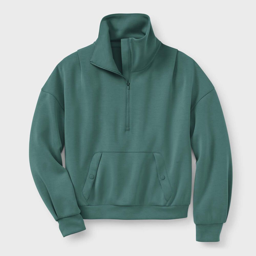 Women's Plus AKHG After Sweat Funnelneck Half-Zip Main Image