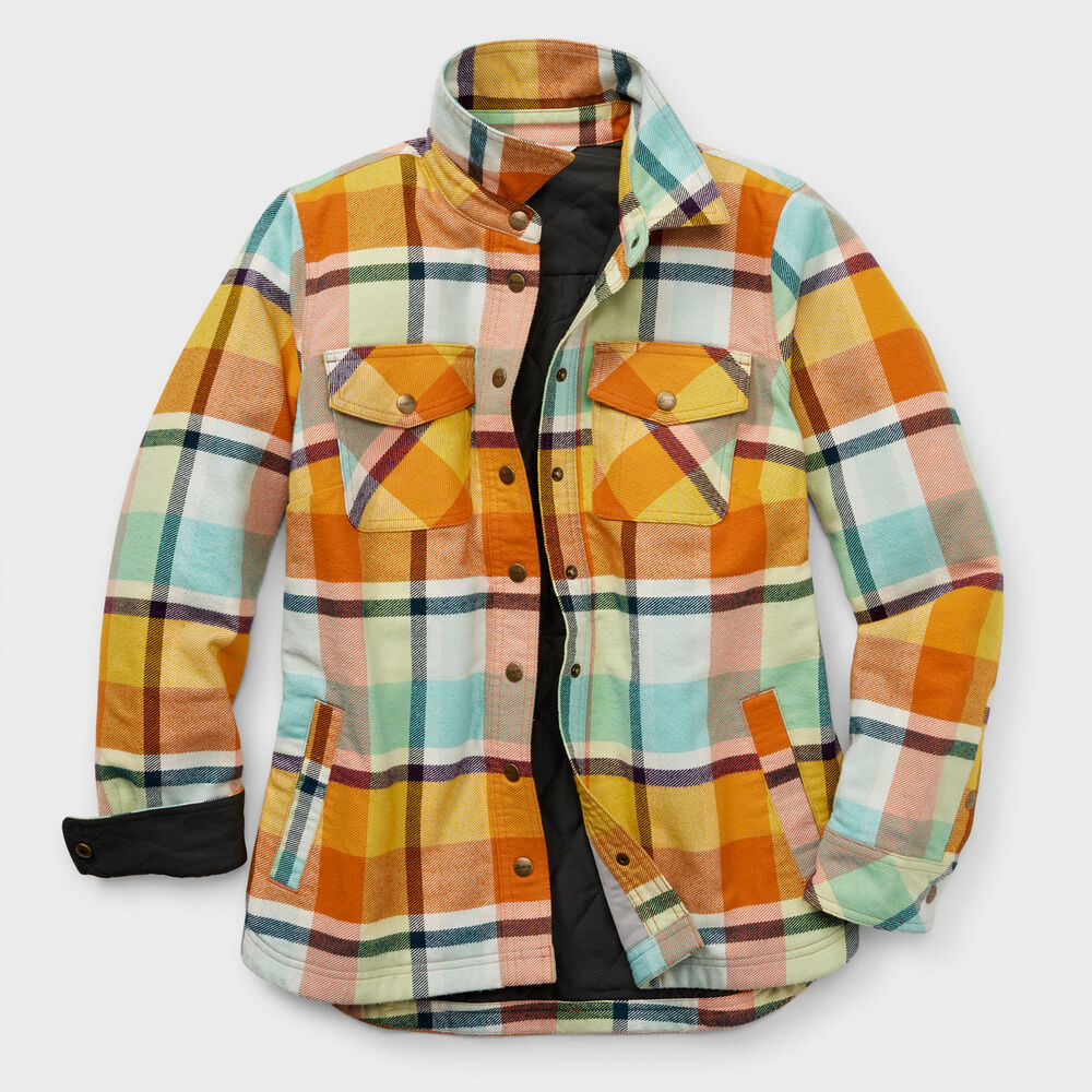 Women's Plus Folklore Flannel Insulated Shirt Jac SFD 2X Main Image