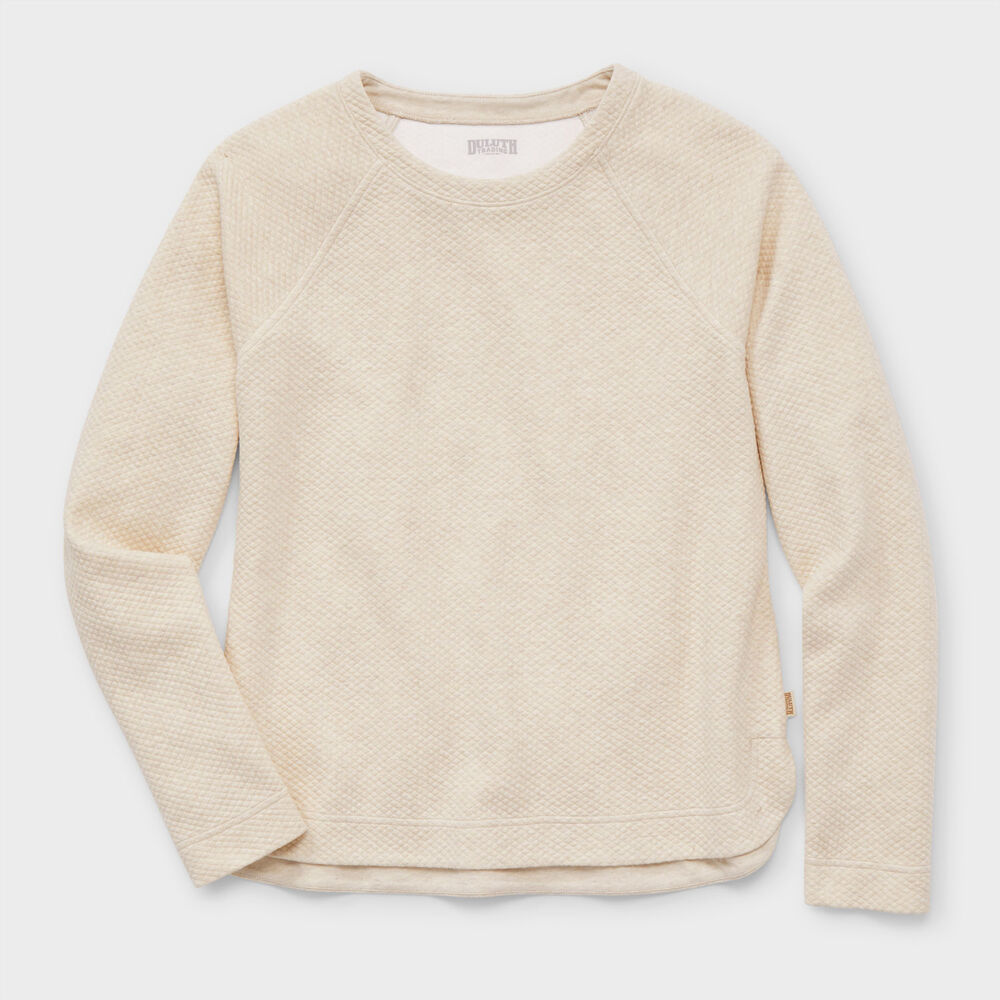 Women's AirLoc Quilted Crew Pullover Main Image