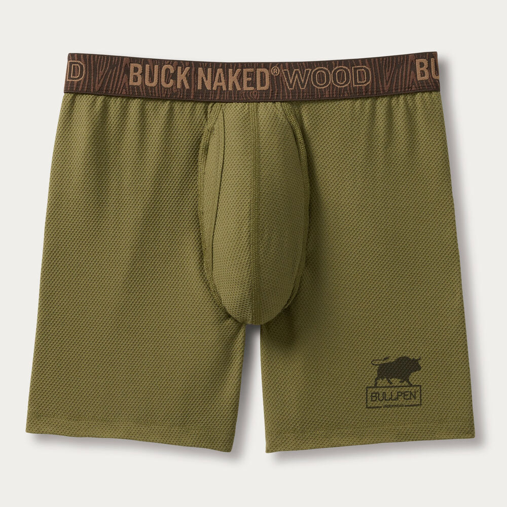 Men's Buck Naked Wood Bullpen Boxer Briefs Main Image