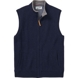 Men's Shetland Wool Windproof Full-Zip Sweater Vest