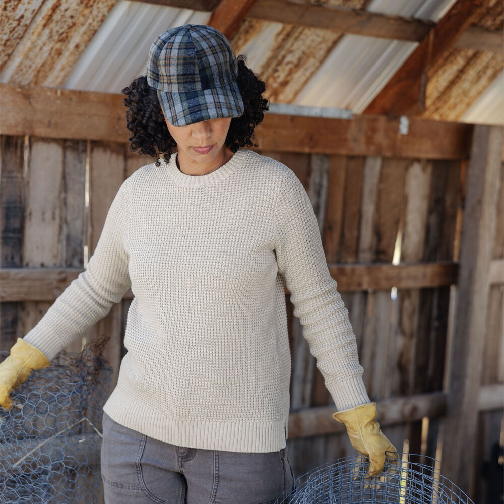Women's Heritage Waffle Stitch Crew Sweater Main Image