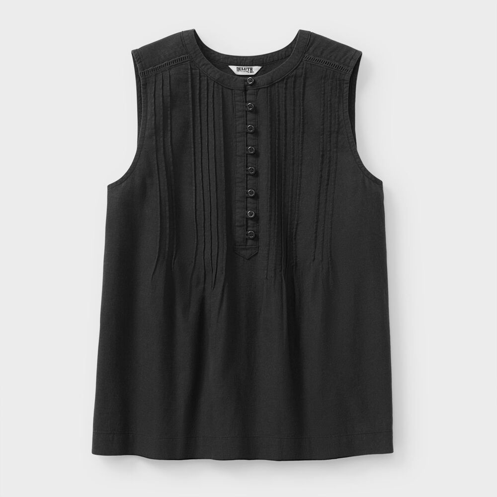 Women's Plus Artisan Hemp Pin-Tuck Tank Main Image