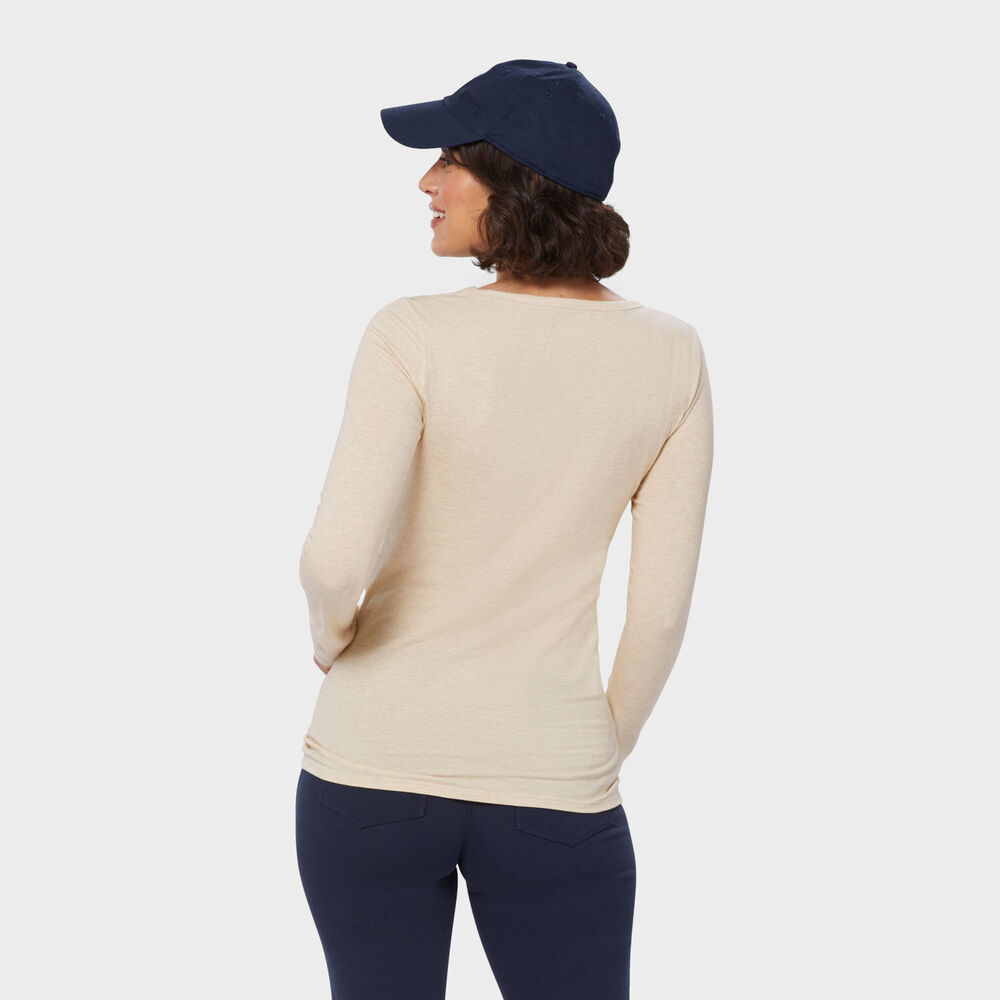 Women's No-Yank Long Sleeve Scoopneck T-Shirt Main Image