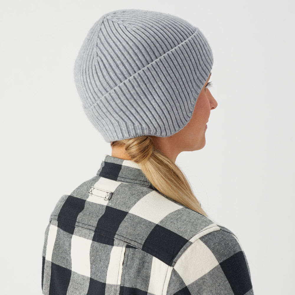 Women's Seamless Knit Earflap Beanie Main Image