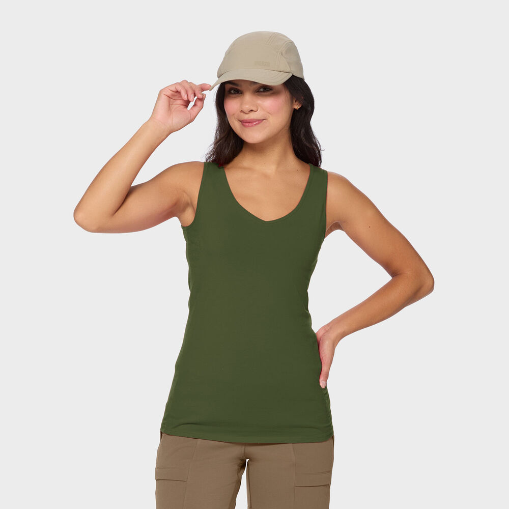 Women's No-Yank V-Neck Tank Main Image