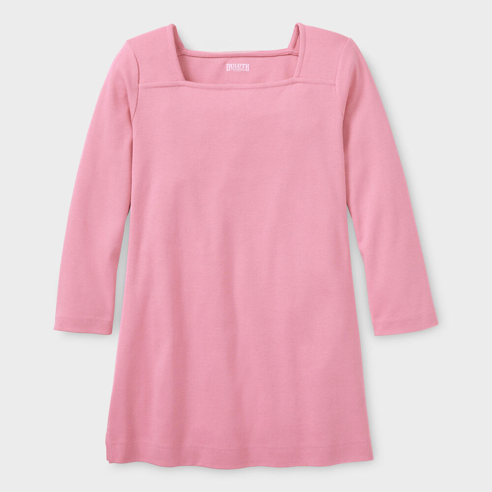 women's Plus Longtail T 3/4 Sleeve Tunic LMY 1X Main Image