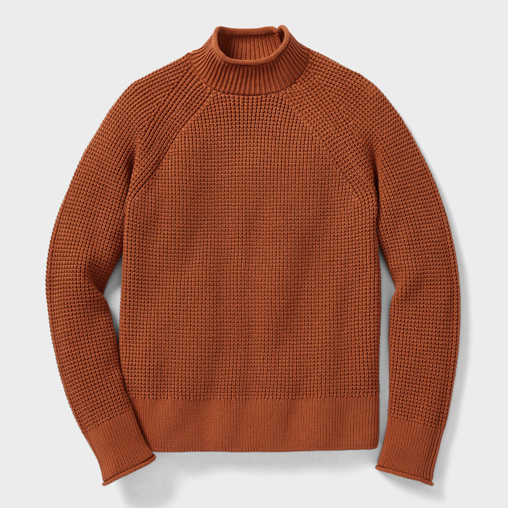 Women's Heritage Waffle Stitch Mockneck Sweater Main Image