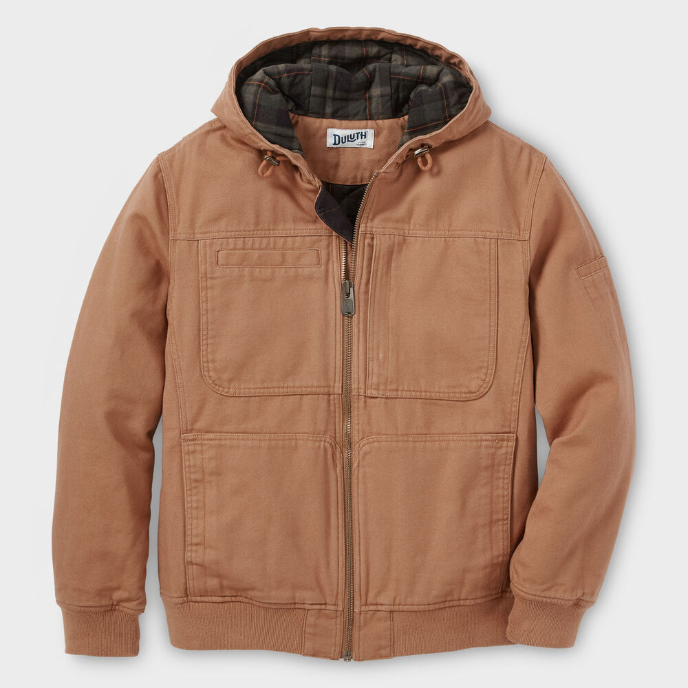 Men's Fire Hose Flannel-Lined Hooded Action Jac Main Image