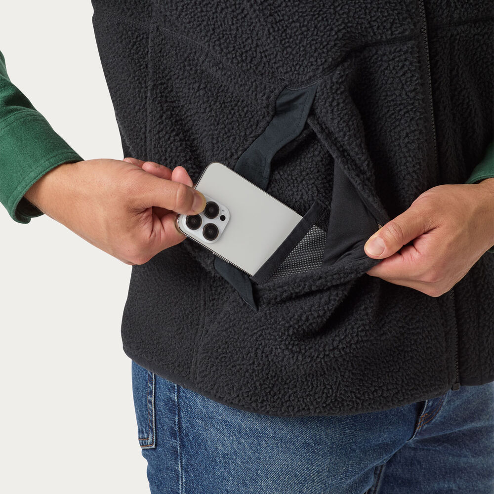 Men's Pile Hi Fleece Full-Zip Mock Neck Vest Main Image
