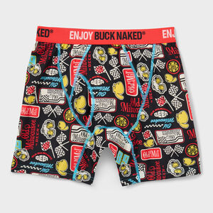 Men's Buck Naked Pattern Boxer Briefs