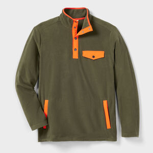 Men's Doubleback Fleece Button Mock Pullover