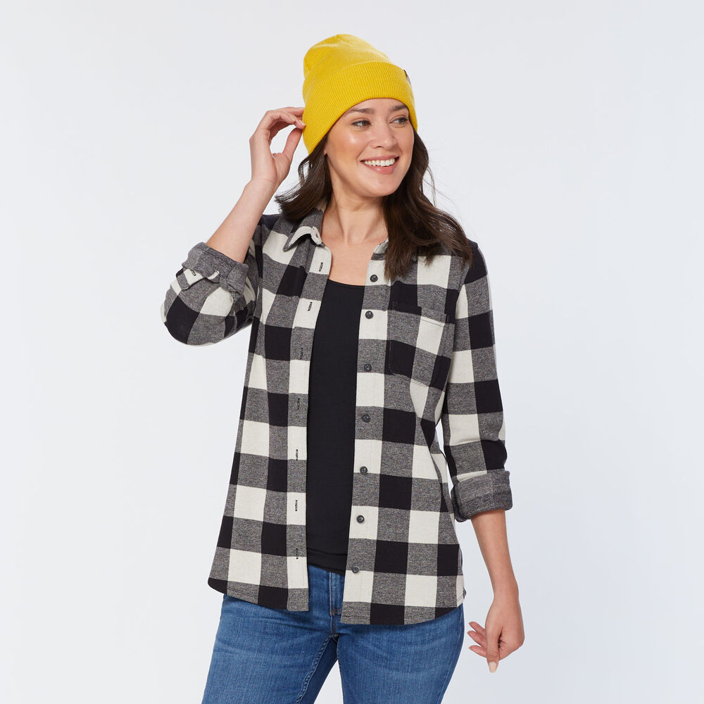 Women's T-Shirt Flannel Long Sleeve Shirt Main Image