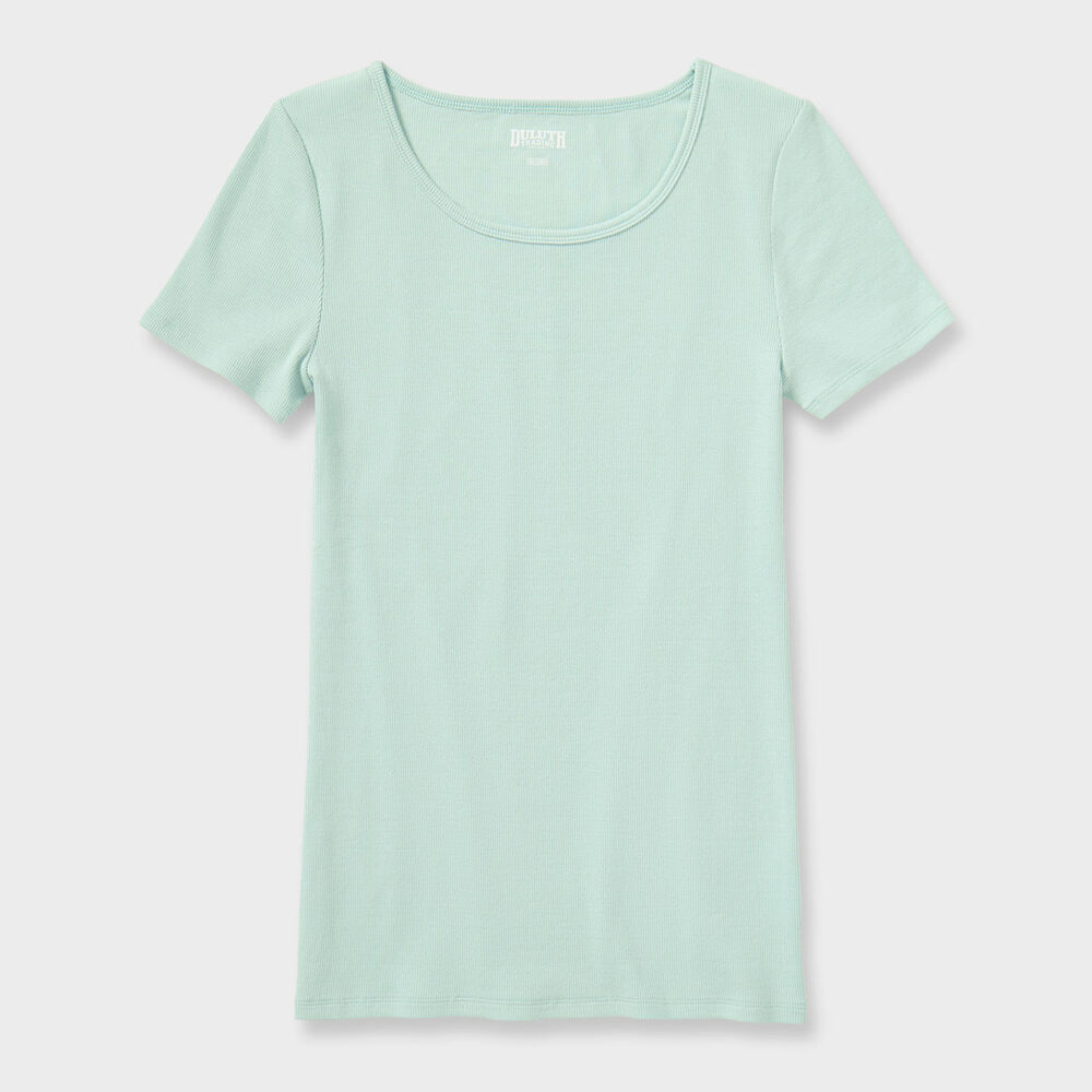 Women's No-Yank Luxe Rib Short Sleeve Tee Main Image