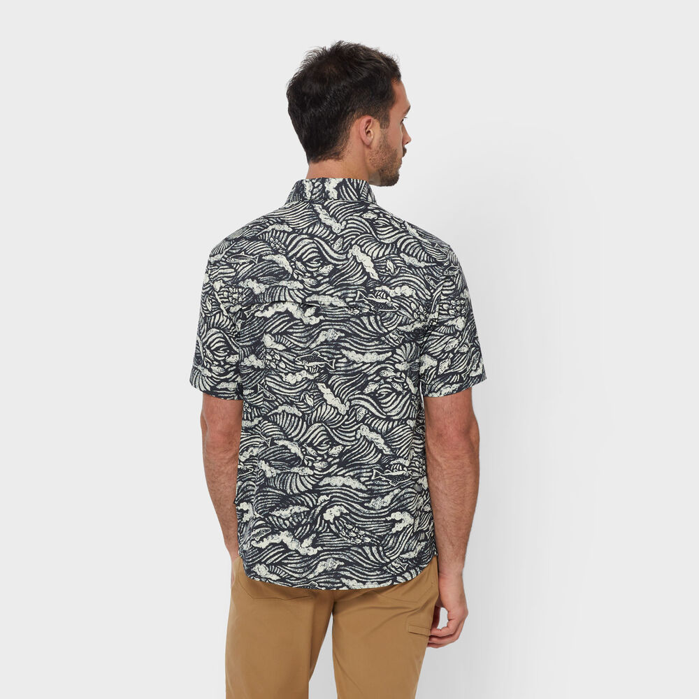 Men's AKHG Mountain Stream Standard Fit Short Sleeve Shirt Main Image