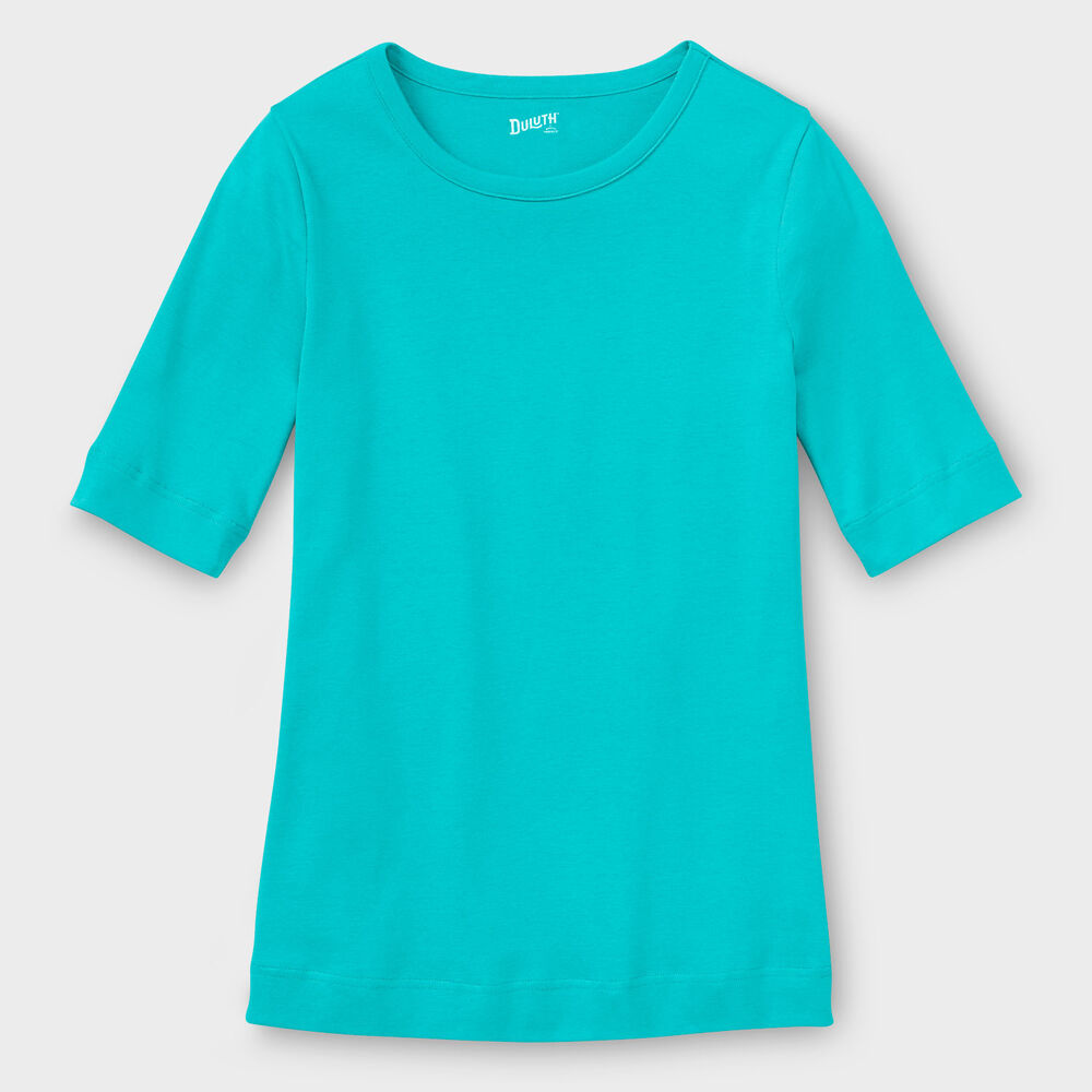 Women's Longtail T Elbow Sleeve Scoopneck Main Image