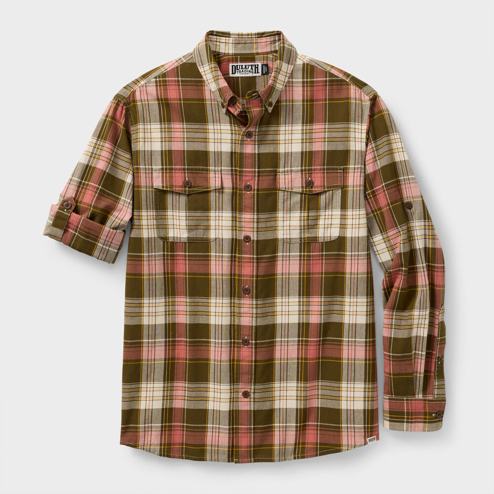 Men's Indian Madras Relaxed Fit Work Shirt Main Image