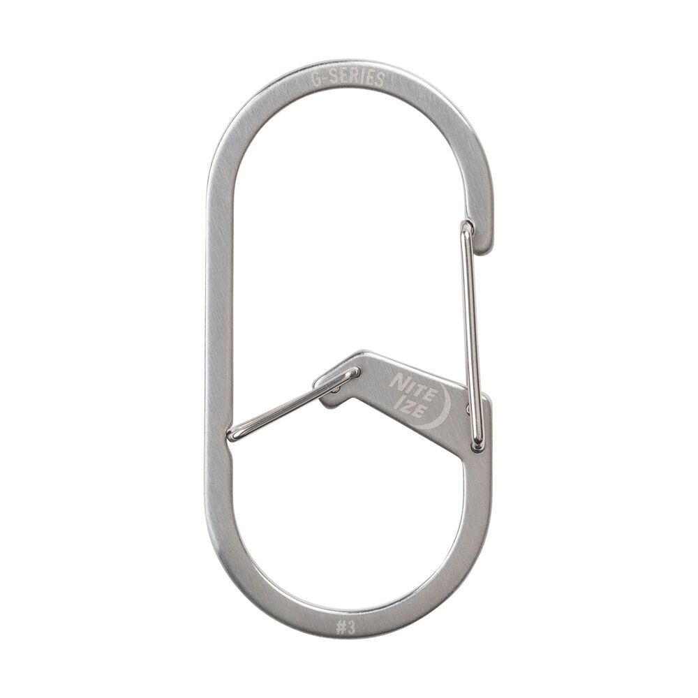 NiteIze G-Series Dual Chamber Carabiner #3 Stainless SSL Main Image