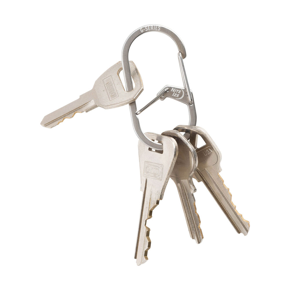 NiteIze G-Series Dual Chamber Carabiner #3 Stainless Main Image