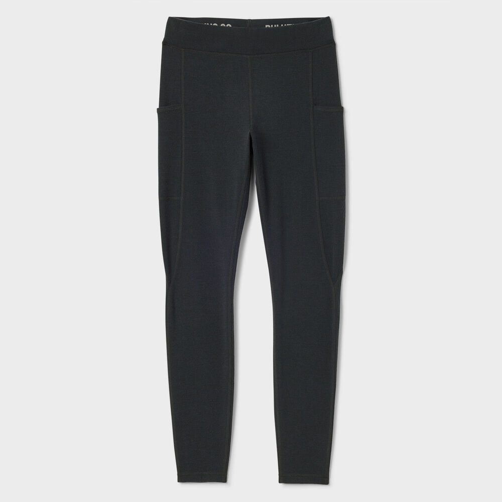 Women's Wickerino Wool Base Layer Leggings BLK XSM Main Image