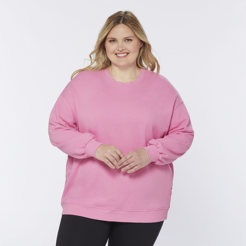 Women's Plus AKHG Crosshaul Oversized Crew Sweatshirt Main Image
