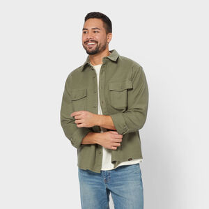 Men's Officer's Slub Sateen Shirt Jac