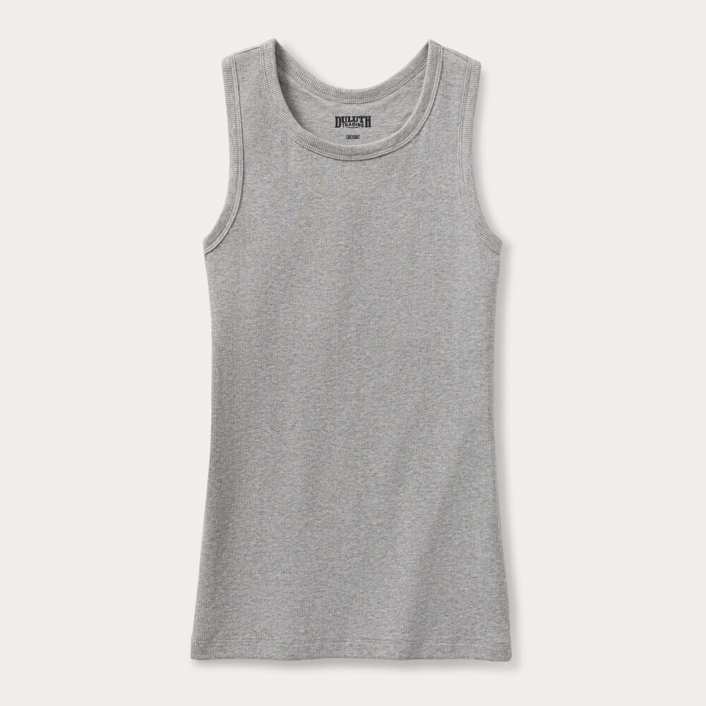 Women's No-Yank Luxe Rib Racerback Shelf Bra Tank Main Image