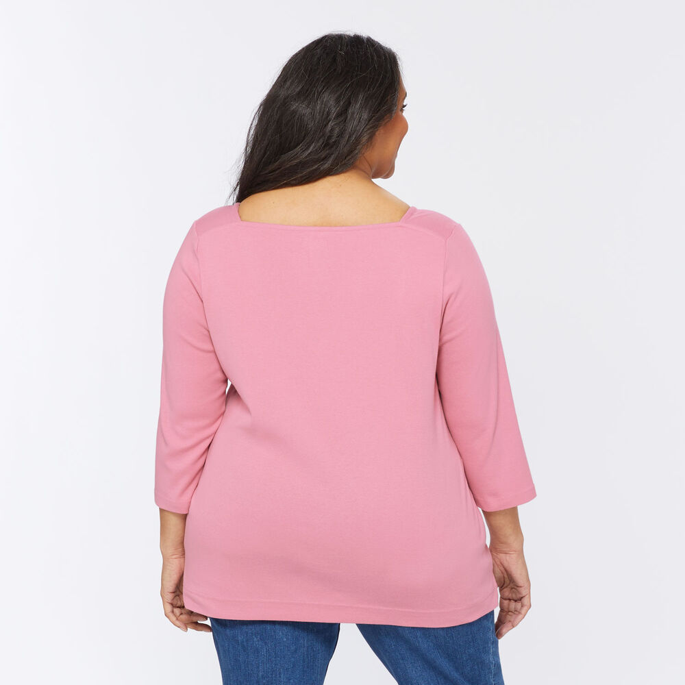 Women's Plus Longtail T 3/4 Sleeve Tunic Main Image