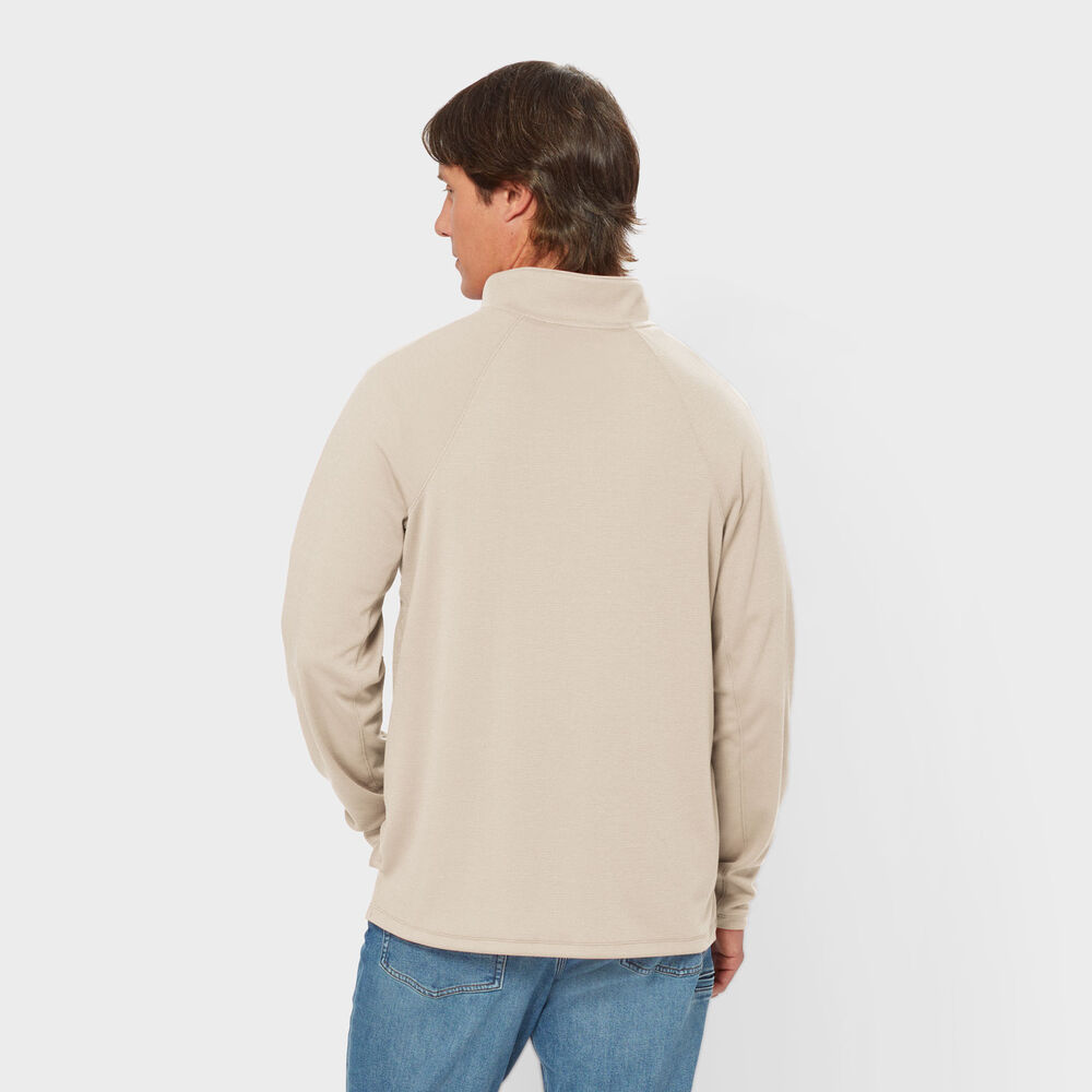 Men's Knuckledown 1/4 Zip Long Sleeve Pullover Main Image
