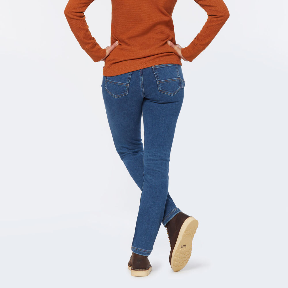 Women's Double Flex Brushed Back Slim Leg Jeans Main Image