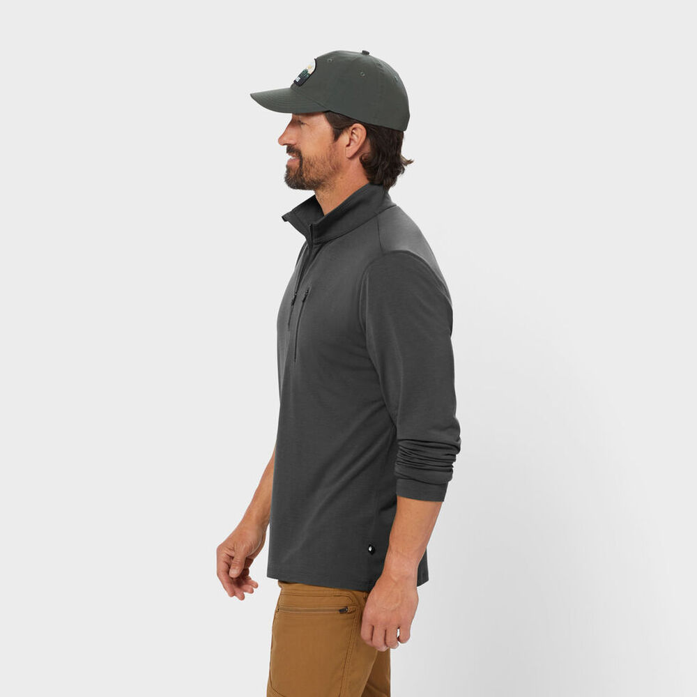 Men's AKHG Renew Bamboo 1/4 Zip Mock Main Image