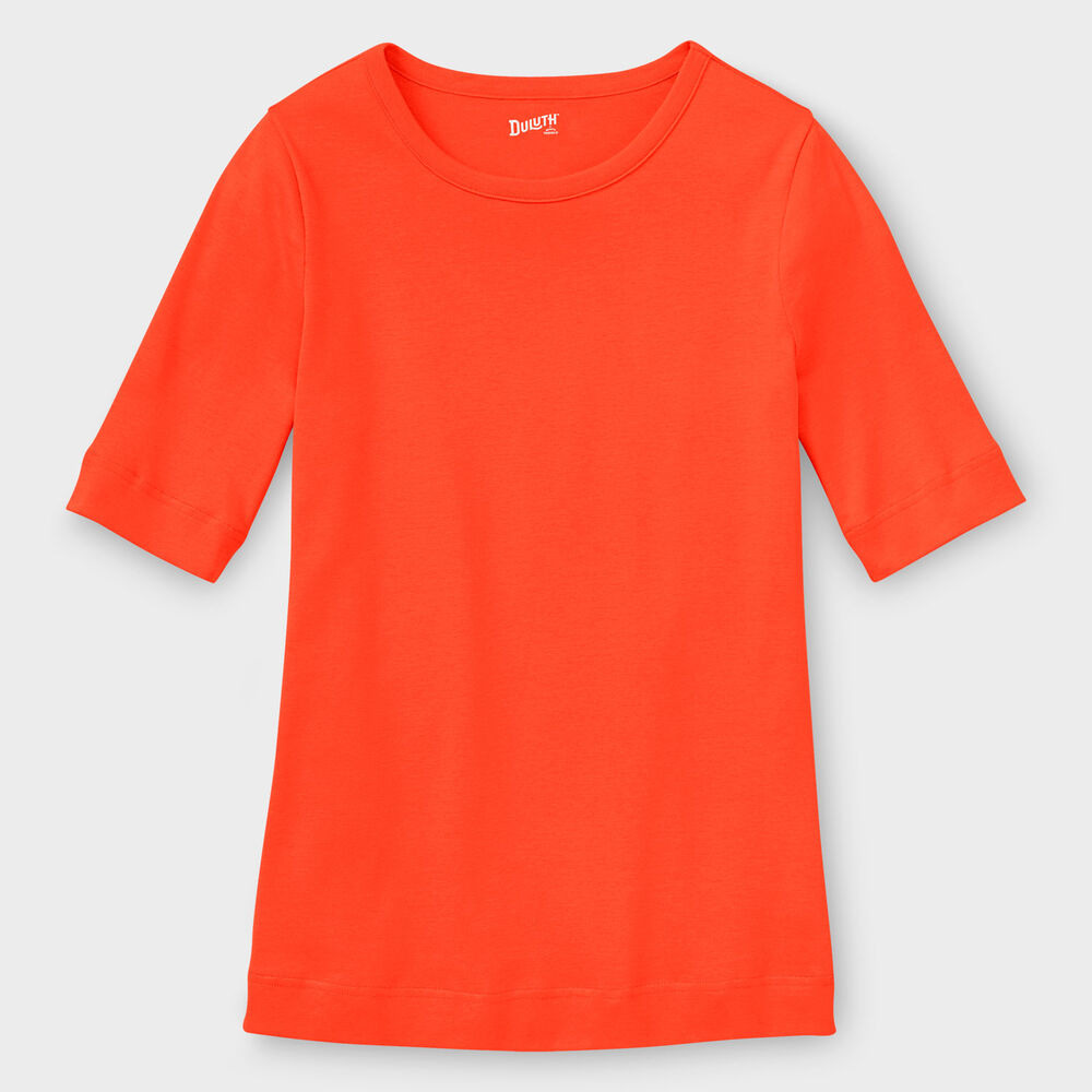 Women's Longtail T Elbow Sleeve Scoopneck Main Image
