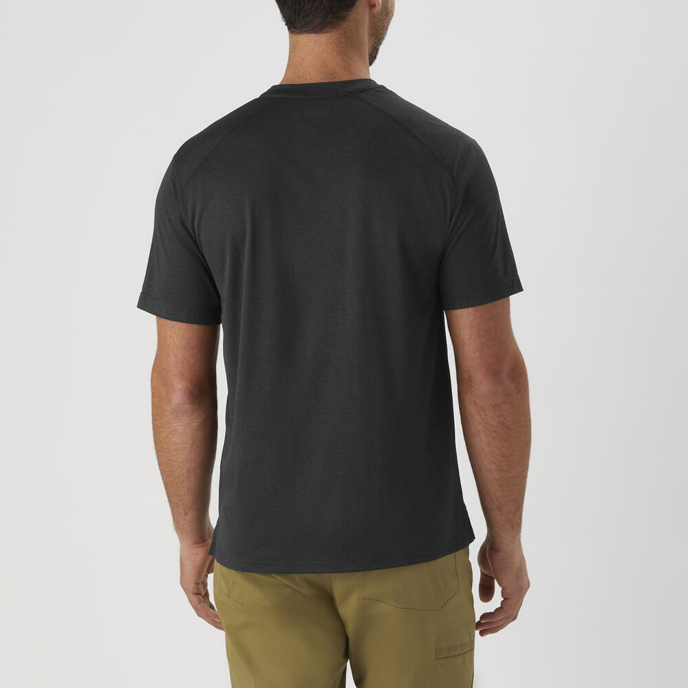 Men's AKHG Tun-Dry Short Sleeve Henley Main Image