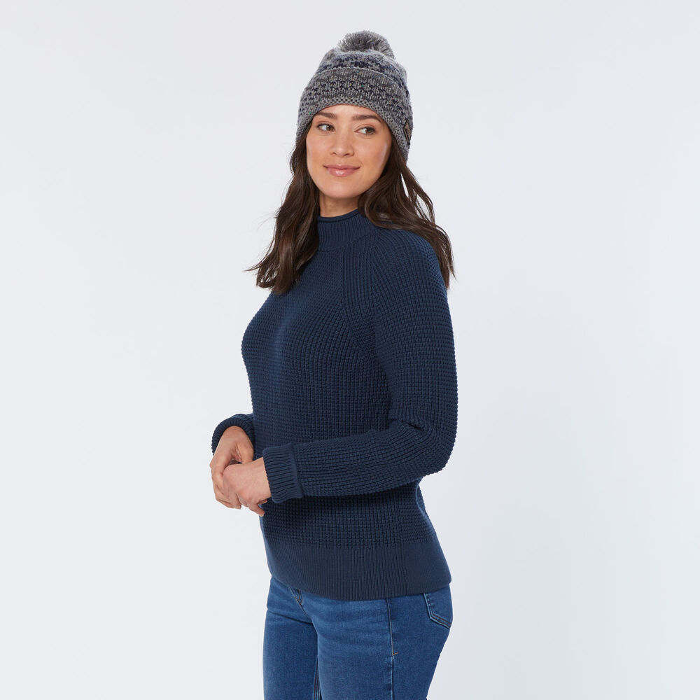 Women's Heritage Waffle Stitch Mockneck Sweater Main Image
