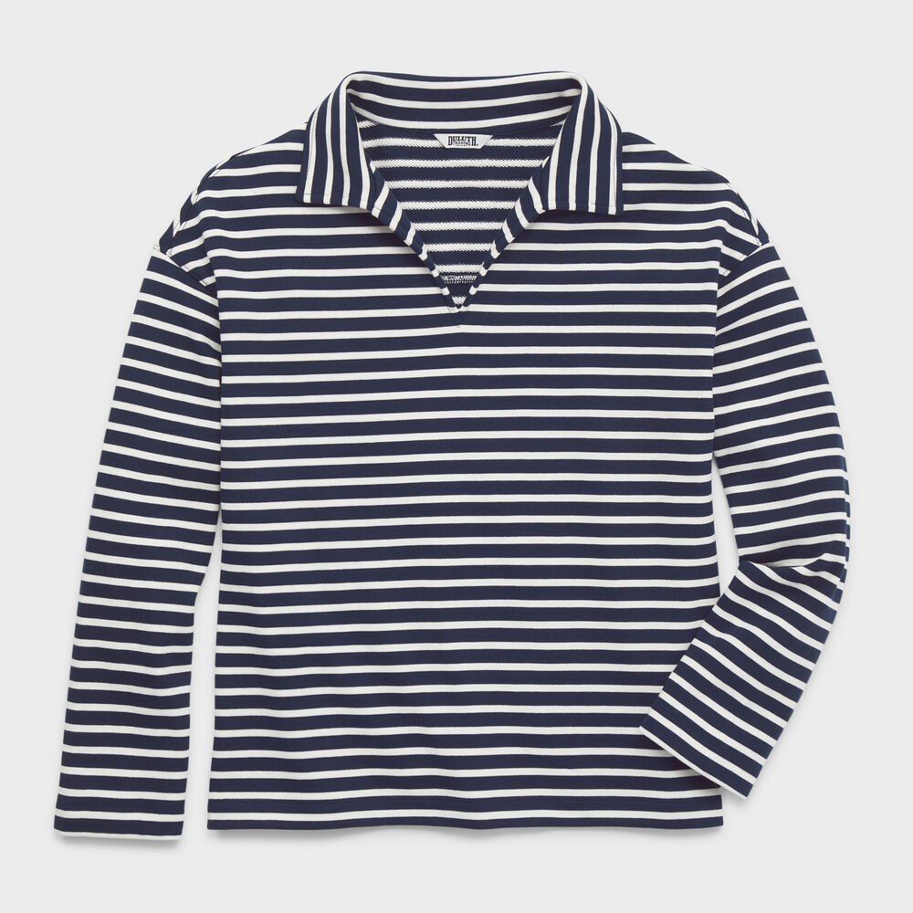 Women's Canal Park Terry Collared Long Sleeve NAG XXL Main Image