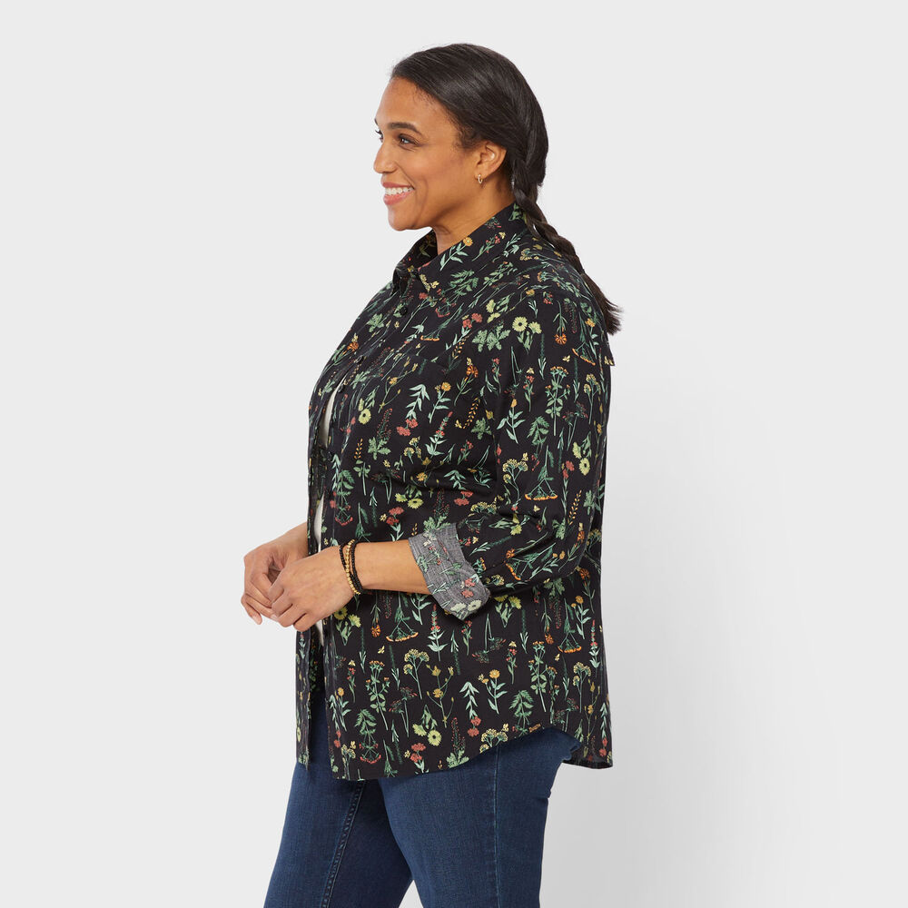 Women's Plus Chick-Nic Long Sleeve Shirt Main Image