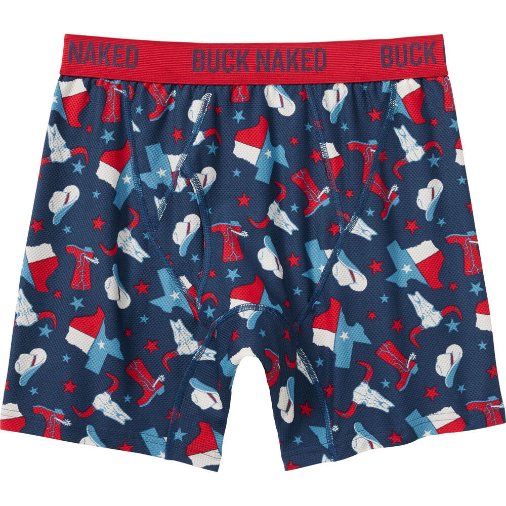 Men's Buck Naked Event Pattern Boxer Briefs LHN MED Main Image