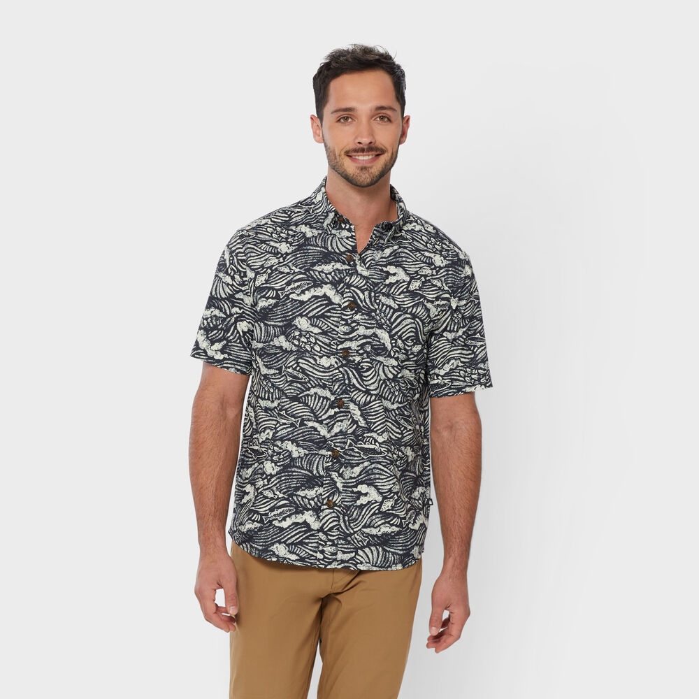 Men's AKHG Mountain Stream Standard Fit Short Sleeve Shirt Main Image