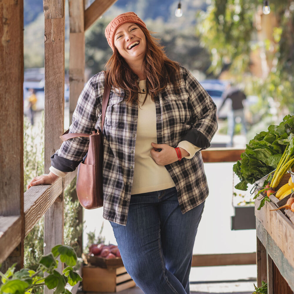Women's Plus Free Swingin' Lined Flannel Shirt Jac Main Image