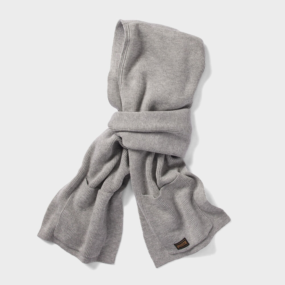 Hooded Scarf with Pockets GRA ONESIZE Main Image