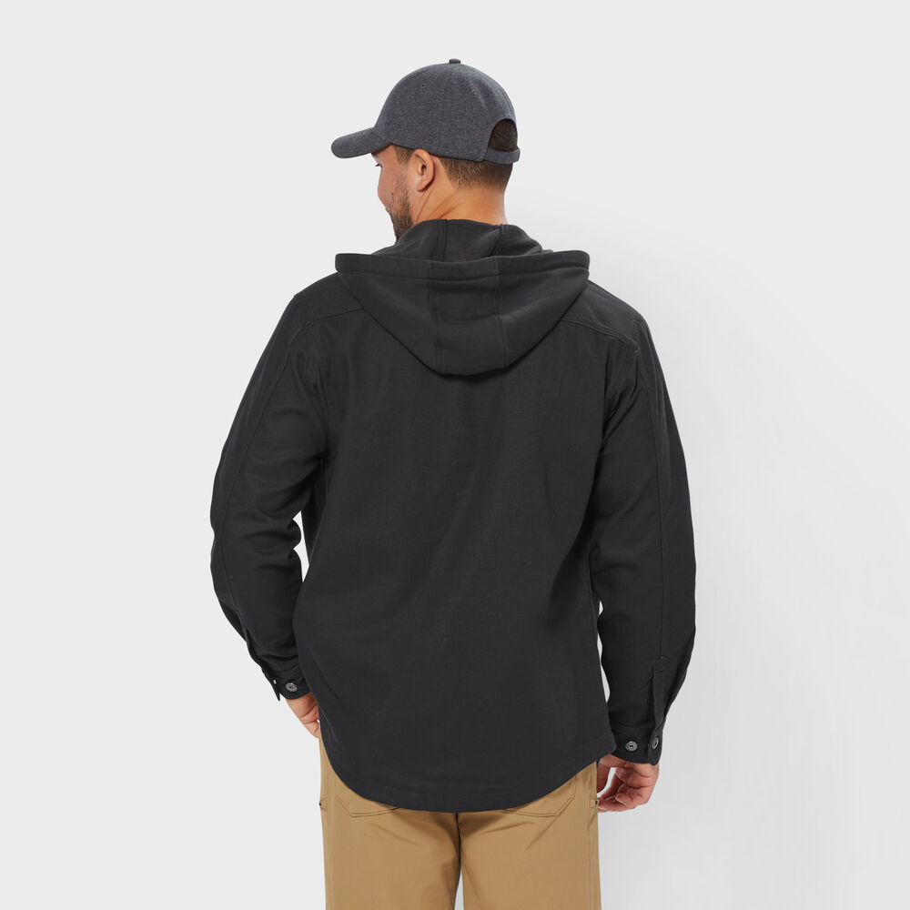 Men's Jersey-Lined Fire Hose Hooded Shirt Jac Main Image