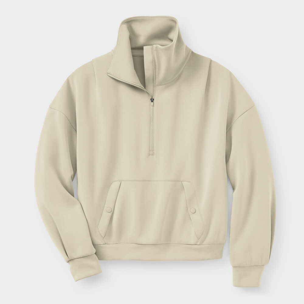 Women's Plus AKHG After Sweat Funnelneck Half-Zip Main Image