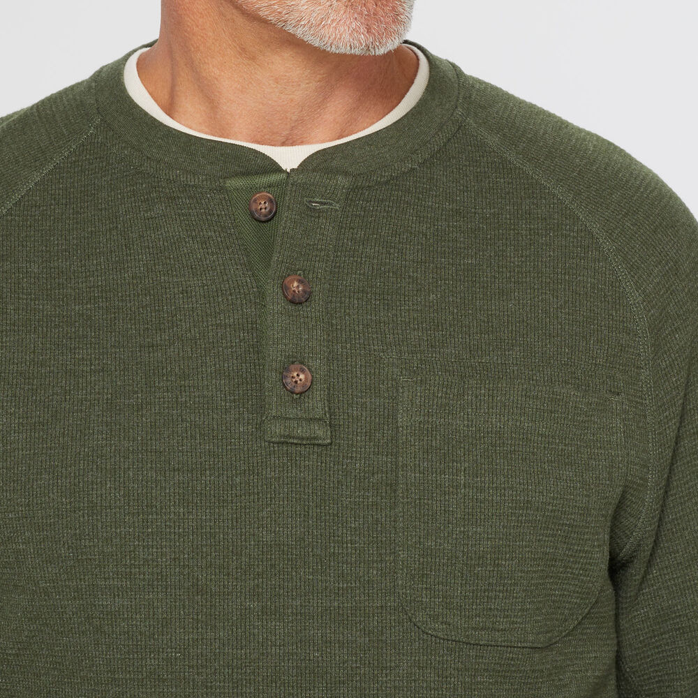 Men's Burly Thermal Standard Fit Henley Main Image