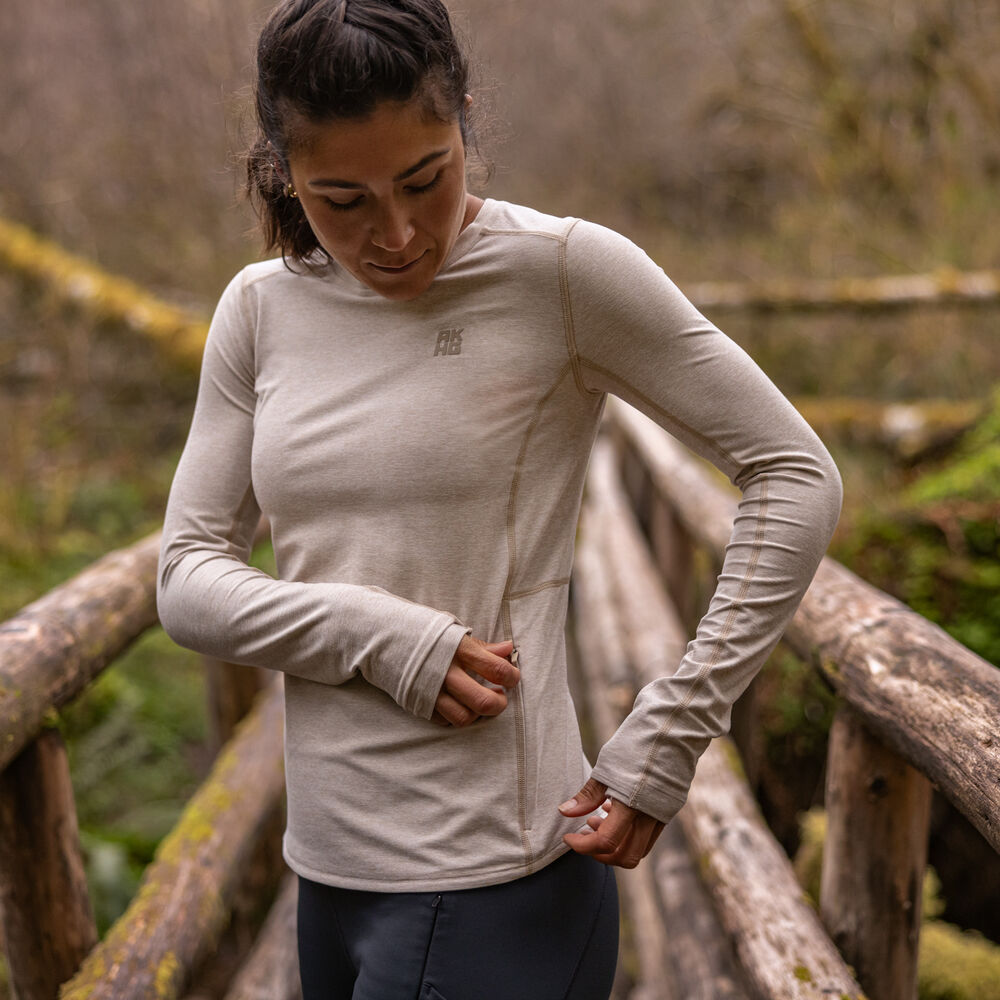 Women's AKHG Meltwater Long Sleeve Crew Shirt Main Image