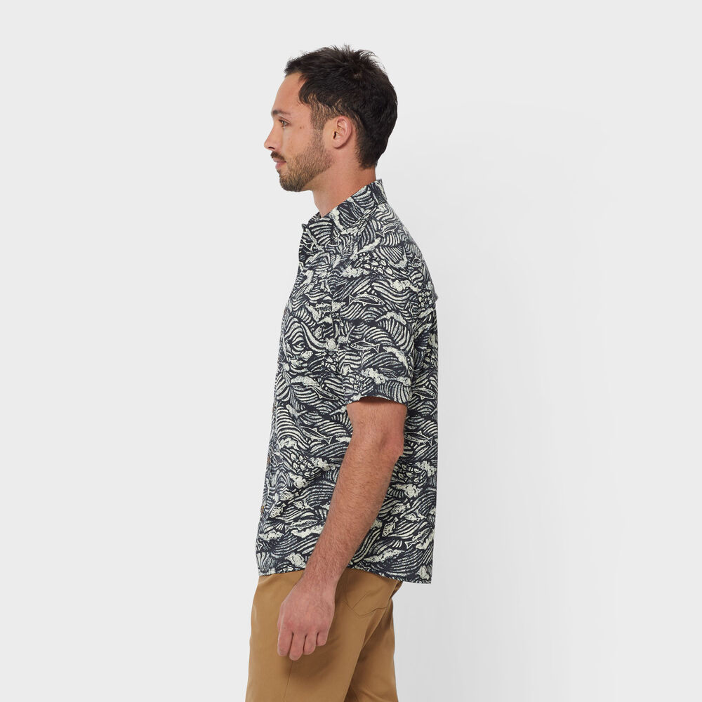 Men's AKHG Mountain Stream Standard Fit Short Sleeve Shirt Main Image