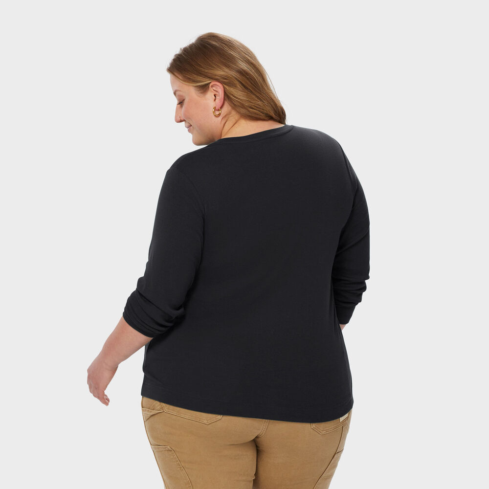Women's Plus Longtail T Long Sleeve Henley Main Image